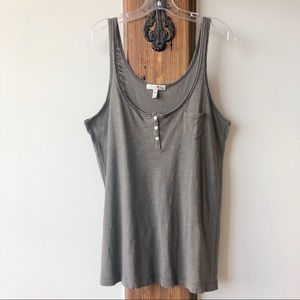 Joie Pima Tank Top with Buttons- Size M